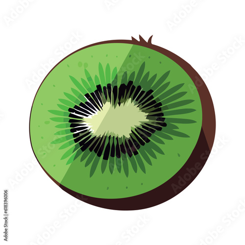 Fresh organic fruit tropical kiwi icon