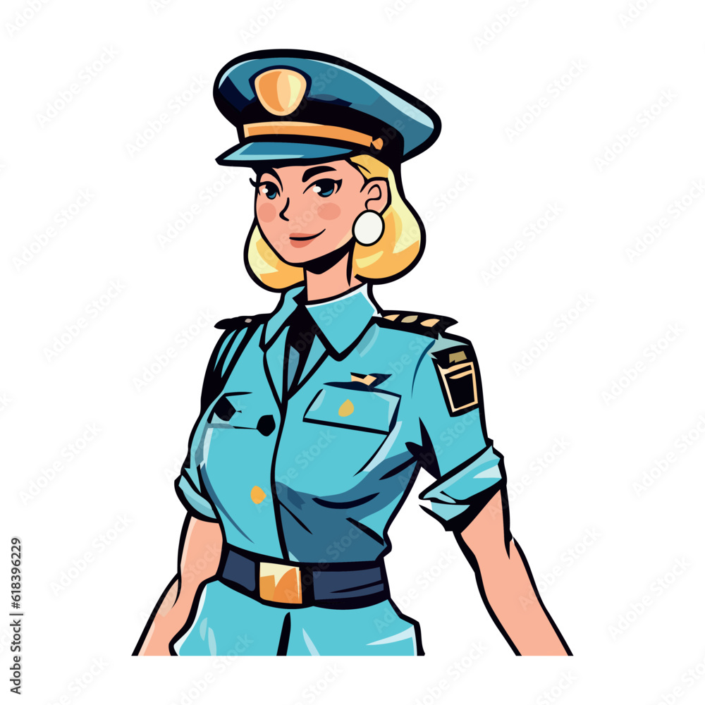 One cheerful sailor in blue military uniform One cheerful sailor in blue military uniform