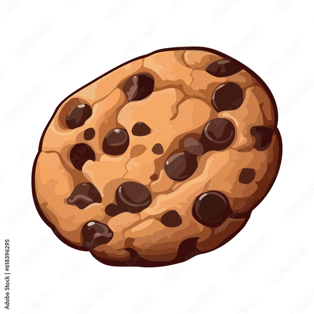 Fototapeta premium Organic chocolate cookie snack, fresh meal