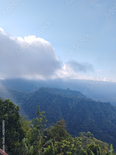 Bali Island, 27 June 2023 : Mountain view in the morning at Kintamani,  Indonesia © NiLuh