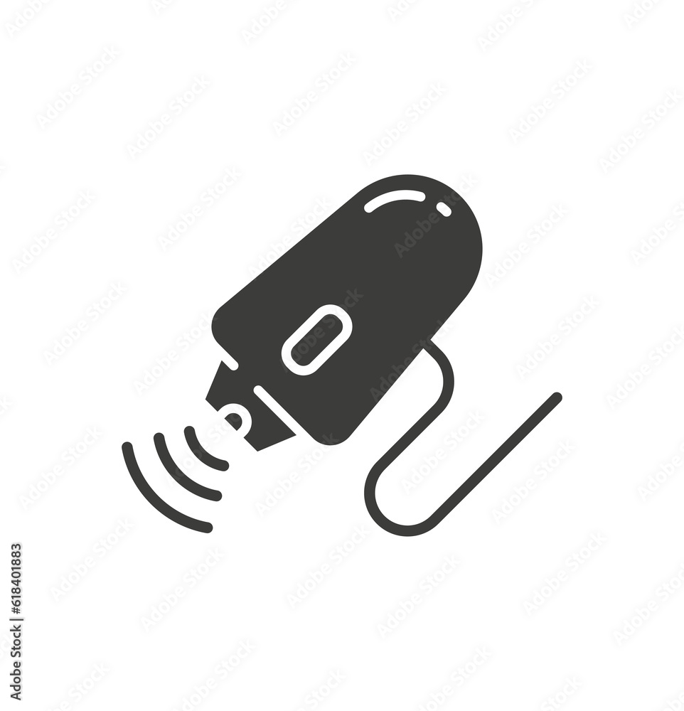 Laser dermatology glyph icon on white background. Vector illustration. Laser dermatology glyph icon on white background. Vector illustration.