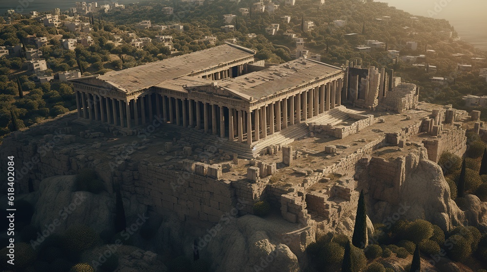 Simulate ancient Greek temples, restore Greek temples, overlook Greek