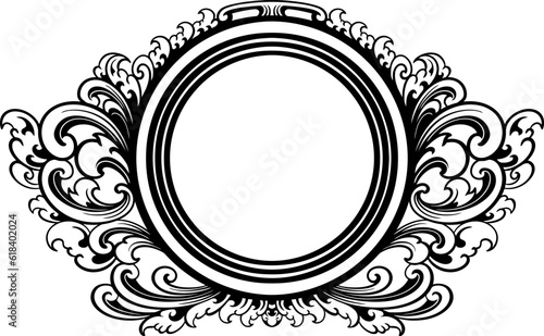ornaament pattern frame line art