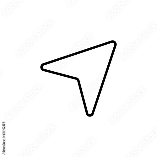 stroke style gps icon, for web and mobile needs