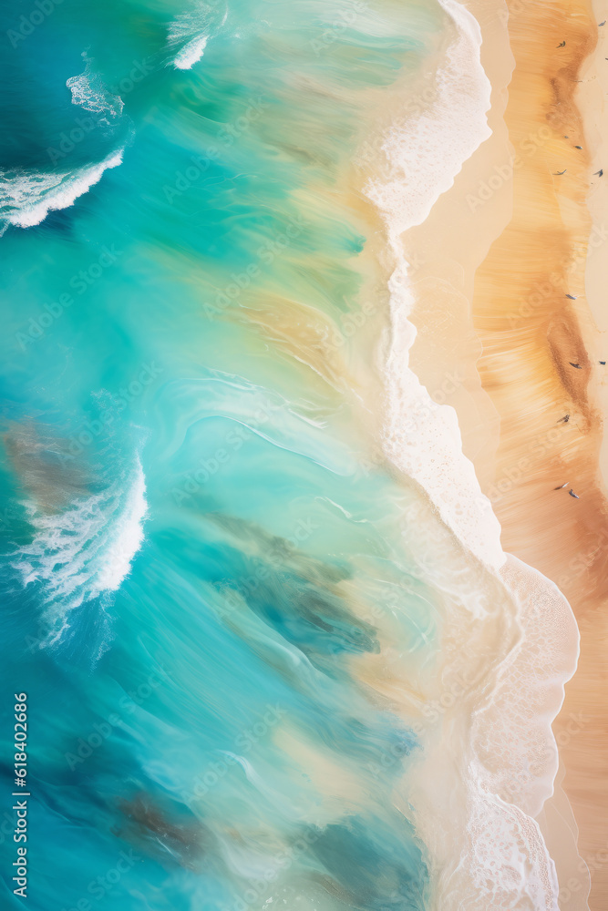 Fototapeta premium A serene beach - Abstract Beachscape