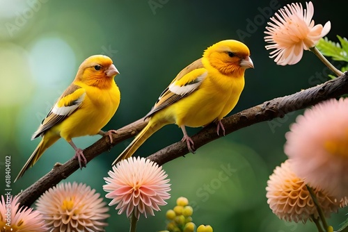 yellow and red bird © SAJAWAL JUTT