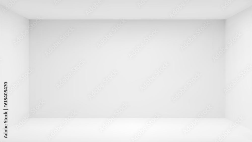 3d white empty cube box room inside vector background. Studio interior perspective inner view with wall and floor. Corner exhibition scene for product photo shoot. Big exhibition hall illustration. 3d white empty cube box room inside vector background. Studio interior perspective inner view with wall and floor. Corner exhibition scene for product photo shoot. Big exhibition hall illustration.