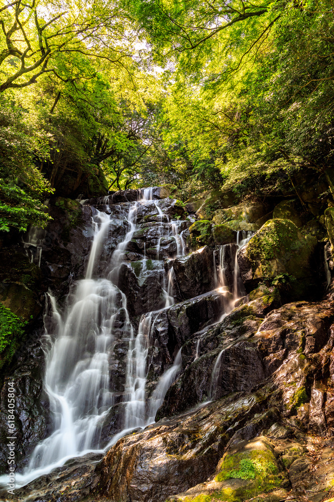 Naklejka premium 福岡 白糸の滝