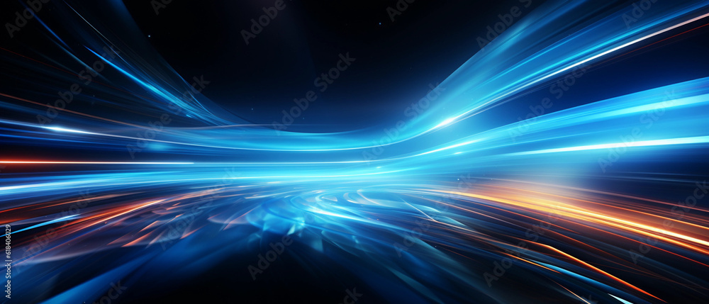 Vector Abstract, science, futuristic, energy technology concept. Digital image of light rays, stripes lines with blue light background Vector Abstract, science, futuristic, energy technology concept. Digital image of light rays, stripes lines with blue light background