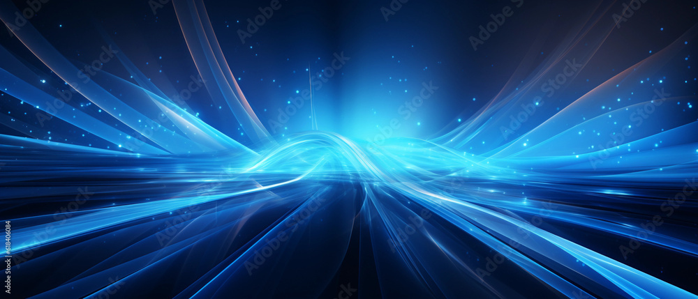 Vector Abstract, science, futuristic, energy technology concept. Digital image of light rays, stripes lines with blue light background Vector Abstract, science, futuristic, energy technology concept. Digital image of light rays, stripes lines with blue light background