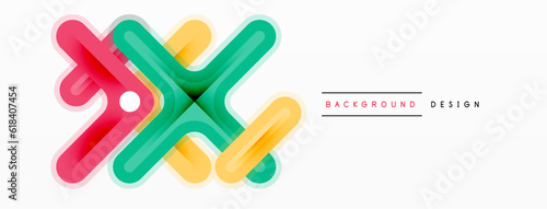 Minimal geometric background cross line. Design for wallpaper, banner, background, landing page, wall art, invitation, prints, posters