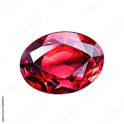 ruby stone isolated