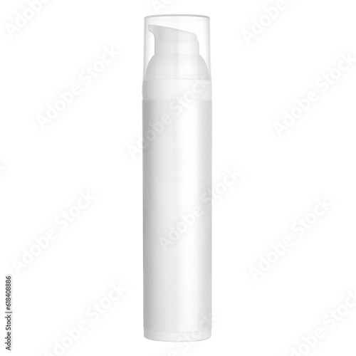 фотографія Luxury airless vacuum bottle, pump jar container with dispenser for cosmetic packaging