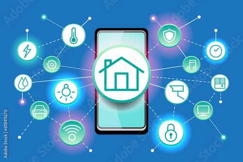 Internet of things (IoT) smart connection and control device in network of industry, resident and vehicle