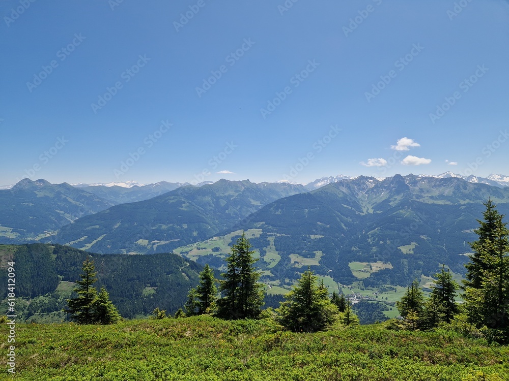 Ausblicke auf der Moosalmhöhe in Gries im Pinzgau