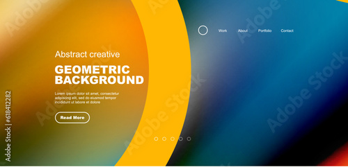 Liquid colors with flowing round shapes abstract background. Vector illustration for wallpaper, banner, background, leaflet, catalog, cover, flyer