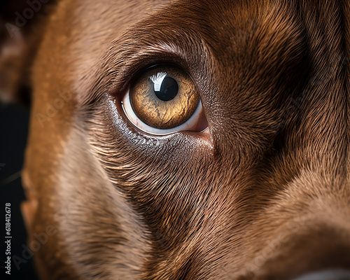 Wallpaper Mural American Staffordshire Terrier Auge, Portrait, Generative AI Torontodigital.ca