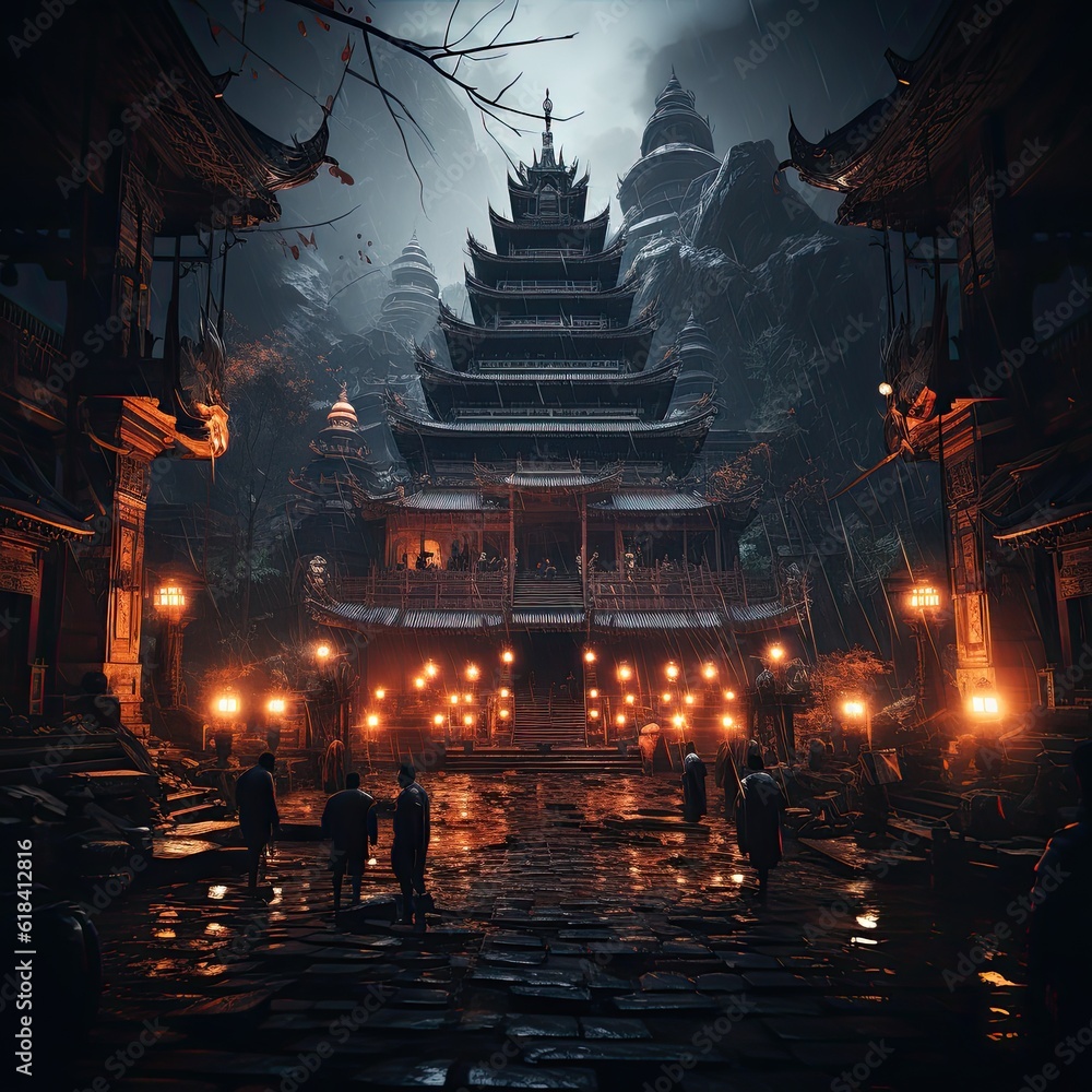 tample at night tample at night