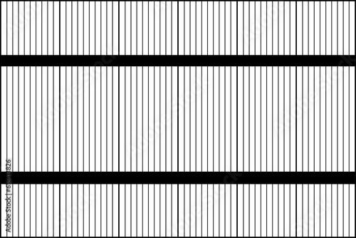 Wallpaper Mural Elegant trellis of pattern. Design of vertical stripe black on white background. Design print for illustration, texture, textile, wallpaper, background. Set 4 Torontodigital.ca