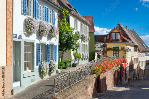 Altstadt von Edenkoben mit Blick in die historische Bergkasse. Region Pfalz im Bundesland Rheinland-Pfalz  in Deutschland photo