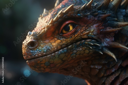 Dragon macro photorealistic. Generate Ai © nsit0108