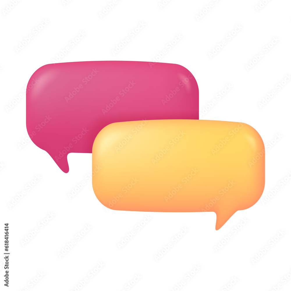 3d speech bubbles social media chat message box dialogue sign 3d speech bubbles social media chat message box dialogue sign