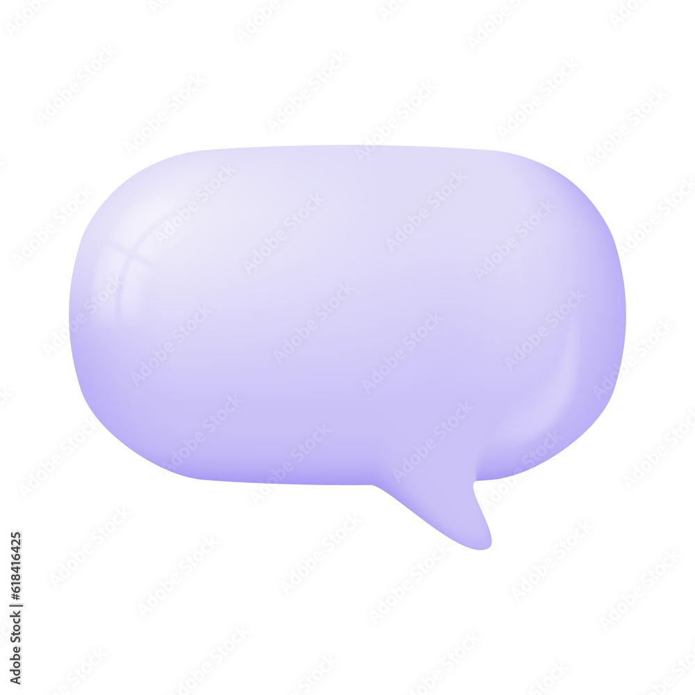 3d speech bubbles. Conversation to comment. empty text frame 3d speech bubbles. Conversation to comment. empty text frame