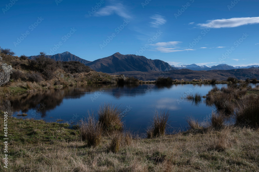 Deer Park Heights Reservoir, movie set location, Queenstown, New Zealand Deer Park Heights Reservoir, movie set location, Queenstown, New Zealand