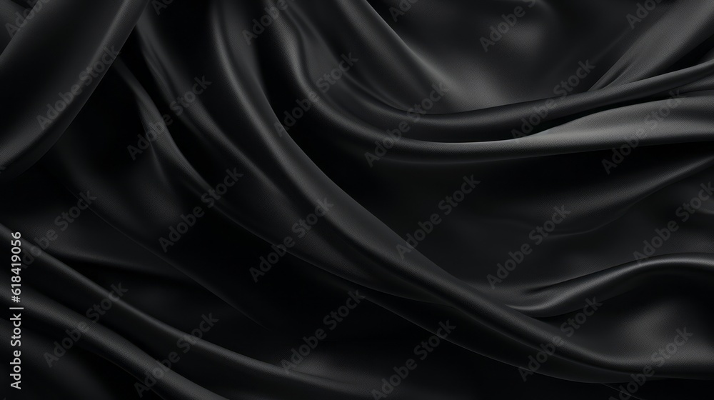 Silk Unfurled, Abstract Background with Luxurious Wavy Folds of Satin Velvet Material, generative ai. Silk Unfurled, Abstract Background with Luxurious Wavy Folds of Satin Velvet Material, generative ai.
