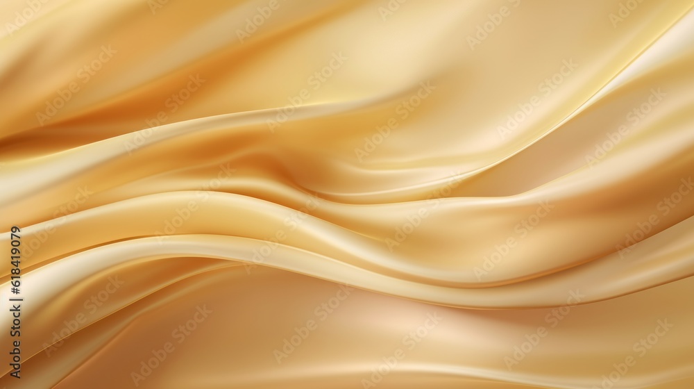 Fototapeta premium Silk Unfurled, Abstract Background with Luxurious Wavy Folds of Satin Velvet Material, generative ai.