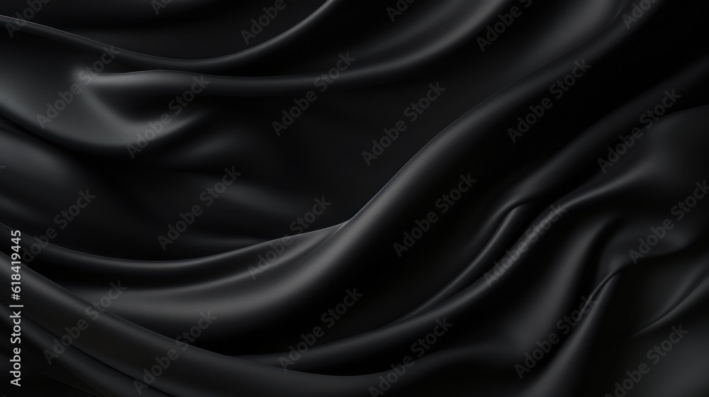 Silk Unfurled, Abstract Background with Luxurious Wavy Folds of Satin Velvet Material, generative ai. Silk Unfurled, Abstract Background with Luxurious Wavy Folds of Satin Velvet Material, generative ai.