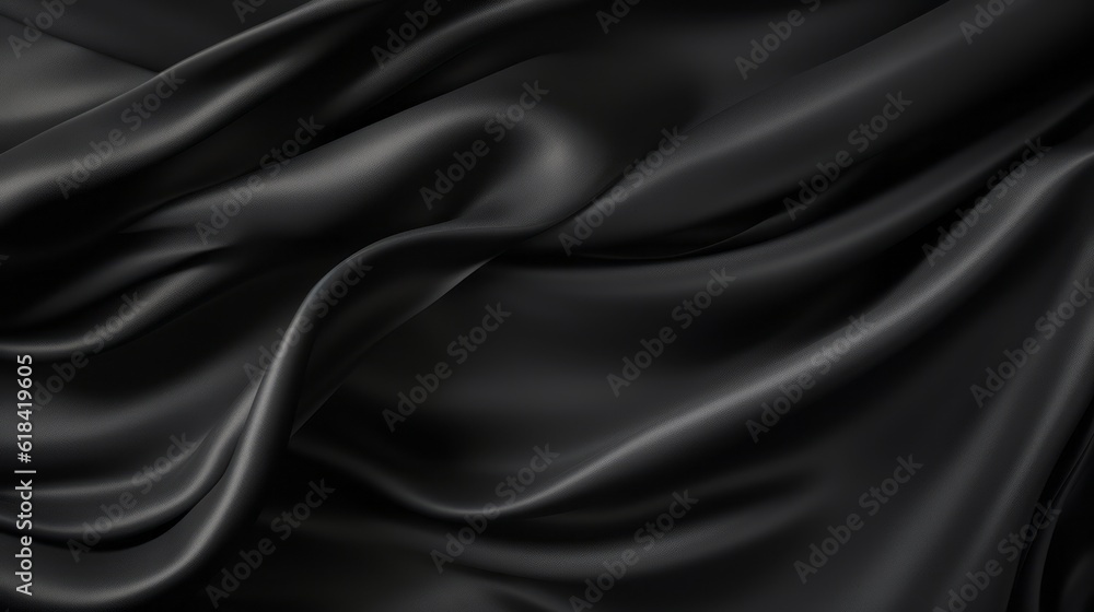 Silk Unfurled, Abstract Background with Luxurious Wavy Folds of Satin Velvet Material, generative ai. Silk Unfurled, Abstract Background with Luxurious Wavy Folds of Satin Velvet Material, generative ai.