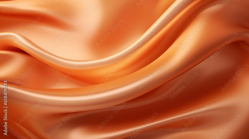 Fototapeta premium Silk Unfurled, Abstract Background with Luxurious Wavy Folds of Satin Velvet Material, generative ai.