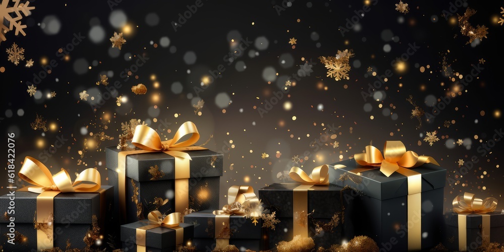 Christmas banner. Background Xmas design, generative ai Christmas banner. Background Xmas design, generative ai