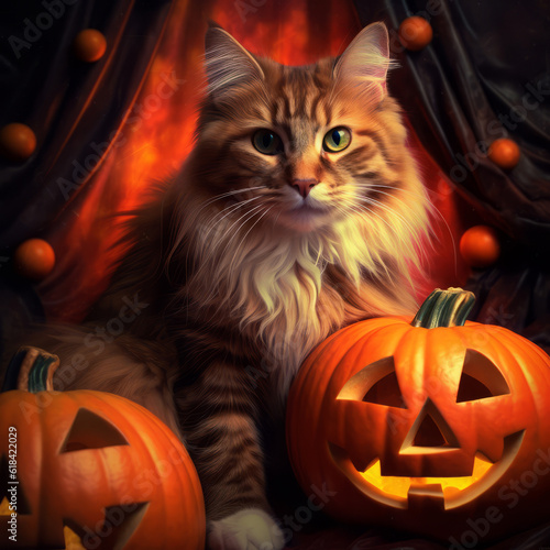 Halloween Cat - hybrid color photo © Guido Amrein