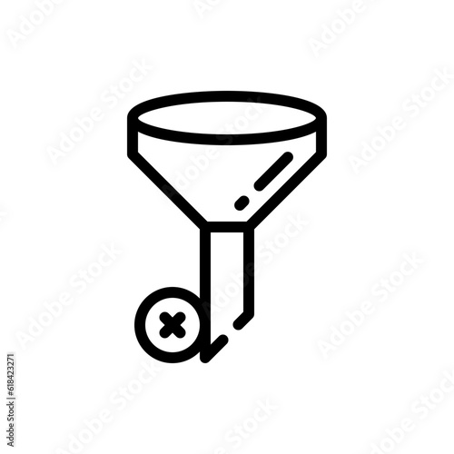 clear filter line icon