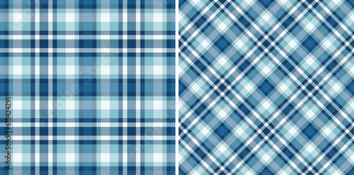 Seamless background tartan of plaid fabric textile with a pattern check vector texture.