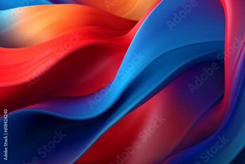 Blue red abstract background. generative ai