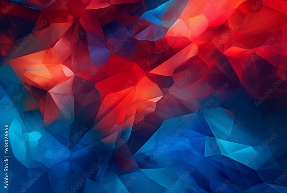Blue red abstract background. generative ai Blue red abstract background. generative ai