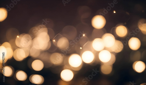 Dark blurred christmas lights background. Design effect focus happy holiday party glow texture black wallpaper bokeh sun sunny star shiny soft plain warm flare blur