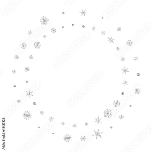 Metal Flake Background White Vector. Dot Spray Pattern. Grey Snow Transparent. Luminous Christmas Illustration.