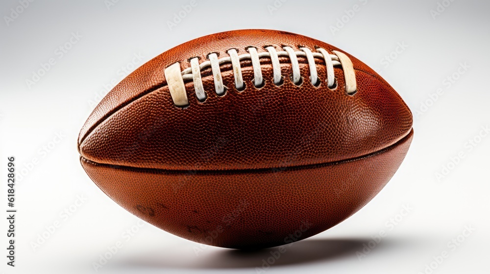 American football is isolated on white background American football is isolated on white background