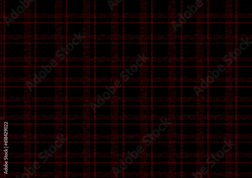 手書き風格子柄