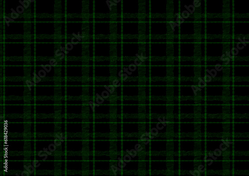 手書き風格子柄