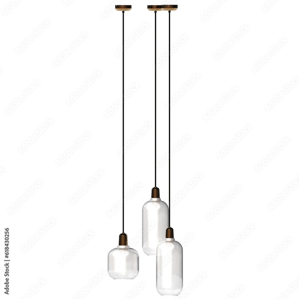 chandelier on the ceiling isolated on white background, hanging lamp, pendant light, 3D illustration, cg render chandelier on the ceiling isolated on white background, hanging lamp, pendant light, 3D illustration, cg render