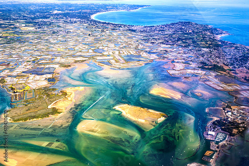 La baule and Guerande marsh and atlantic ocean photo