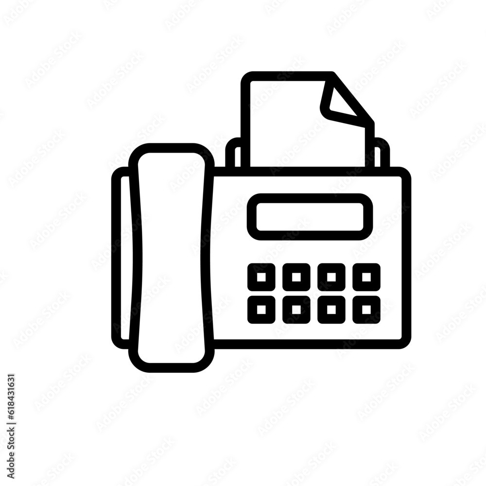 communication fax sign symbol vector communication fax sign symbol vector