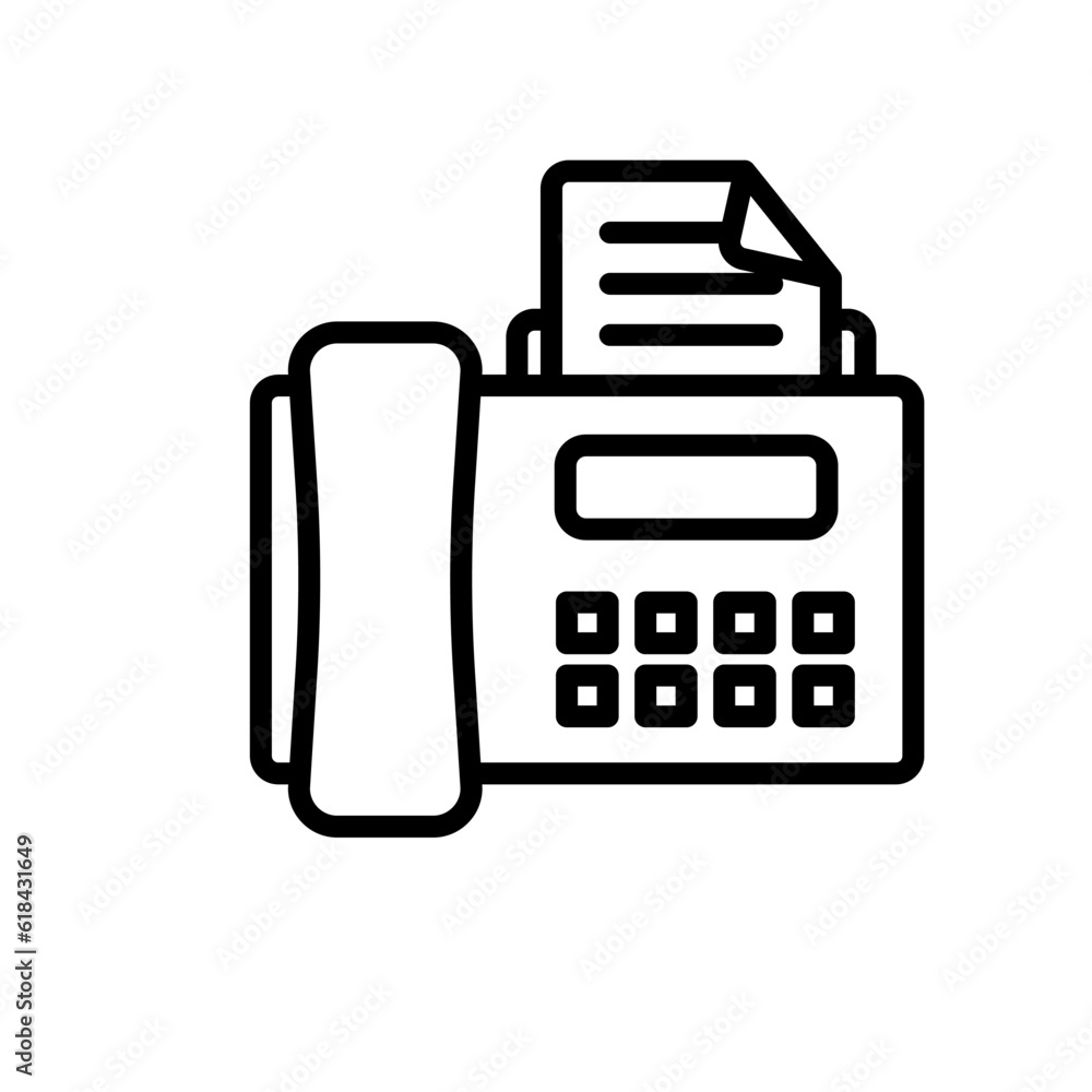communication fax sign symbol vector communication fax sign symbol vector