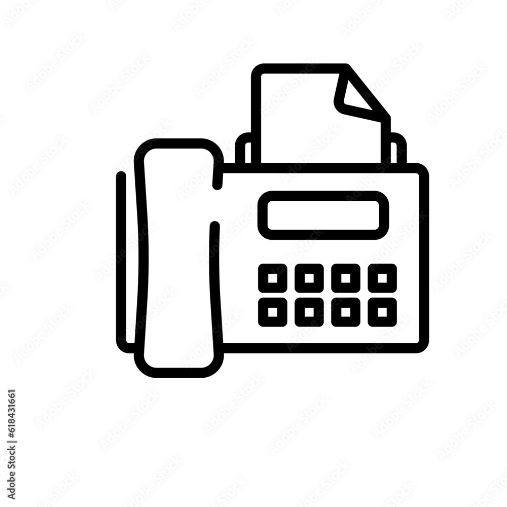communication fax sign symbol vector communication fax sign symbol vector