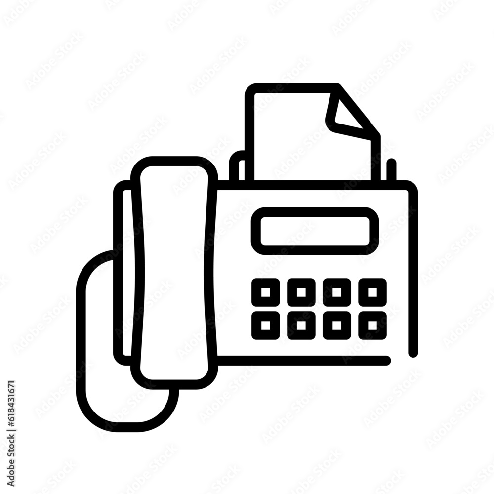 communication fax sign symbol vector communication fax sign symbol vector